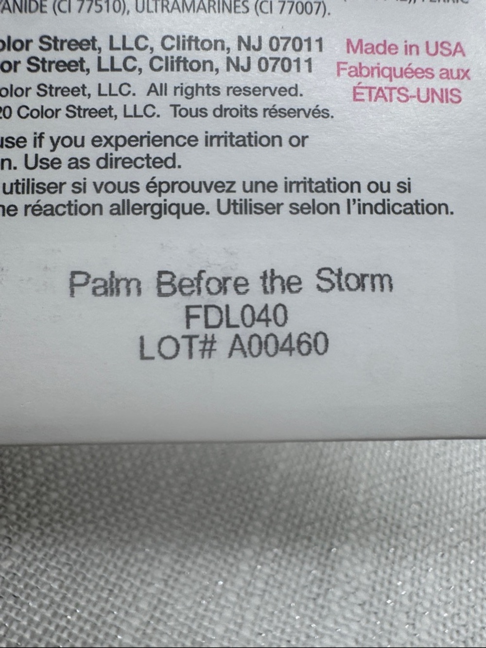 Color Street Palm Before the Storm FDL040 clear overlay black leaf design 16pcs - Picture 10 of 11